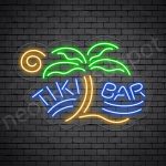 Tiki Bar Palm Neon Bar Sign - Transparent