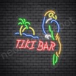 Tiki Bar Parrot Neon Bar Sign - Transparent