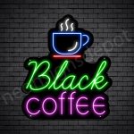 Coffee Neon Sign Black Coffee Black - 21x24