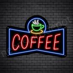 Coffee Neon Sign Coffee Small Cup Black 24x17