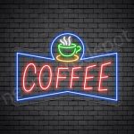 Coffee Neon Sign Coffee Small Cup Transparent 24x17