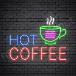 Coffee Neon Sign Hot Coffee Transparent 24x19