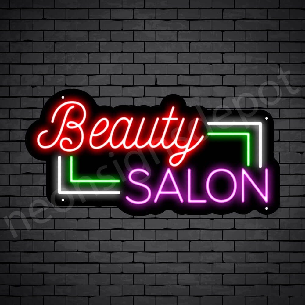 16"x12" i564-b Hair & Color Salon Cutting Shop Neon Sign 
