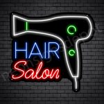 Hair Salon Neon Sign Blower Hair Salon Black 24x22