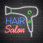 Hair Salon Neon Sign Blower Hair Salon Transparent 24x22