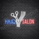 Hair Salon Neon Sign Cut Hair Salon Transparent 24x15