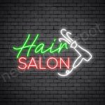 Hair Salon Neon Sign Hair Salon Blower Transparent 24x15
