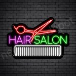 Hair Salon Neon Sign Hair Salon Scissor & Comb 24x16