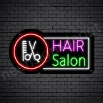 Hair Salon Neon Sign Hair Salon Tools Black 24x13
