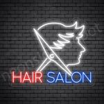 Hair Salon Neon Sign Men Hair Salon Transparent - 24x19
