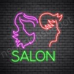 Hair Salon Neon Sign Men & Women Salon Transparent 24x23