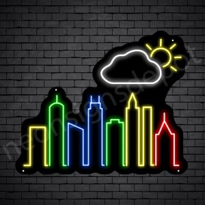 Cloud Autumn City Neon Sign