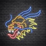 Dragon Blue Pyre Neon Sign