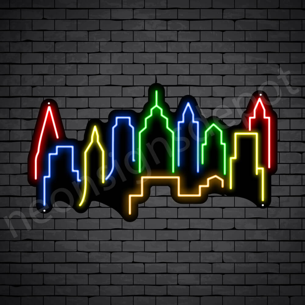 Kuala Lumpur City Neon Sign Black