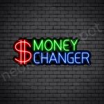 Money Changer Neon Sign - black