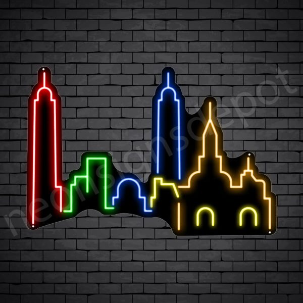 Nashville City Neon Sign Black