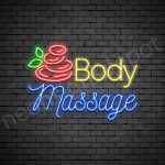 Body Massage Neon Sign - Transparent