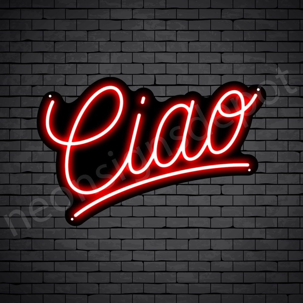 Ciao Curve Neon Sign - Neon Signs Depot