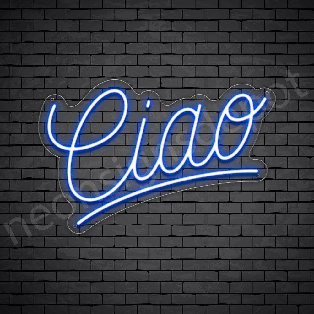 Ciao Curve Neon Sign - Neon Signs Depot