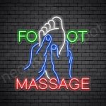 Foot Massage Neon Sign - Transparent
