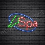 Foot Spa Neon Sign - transparent