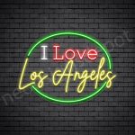 I Love Los Angeles Neon Sign - Transparent
