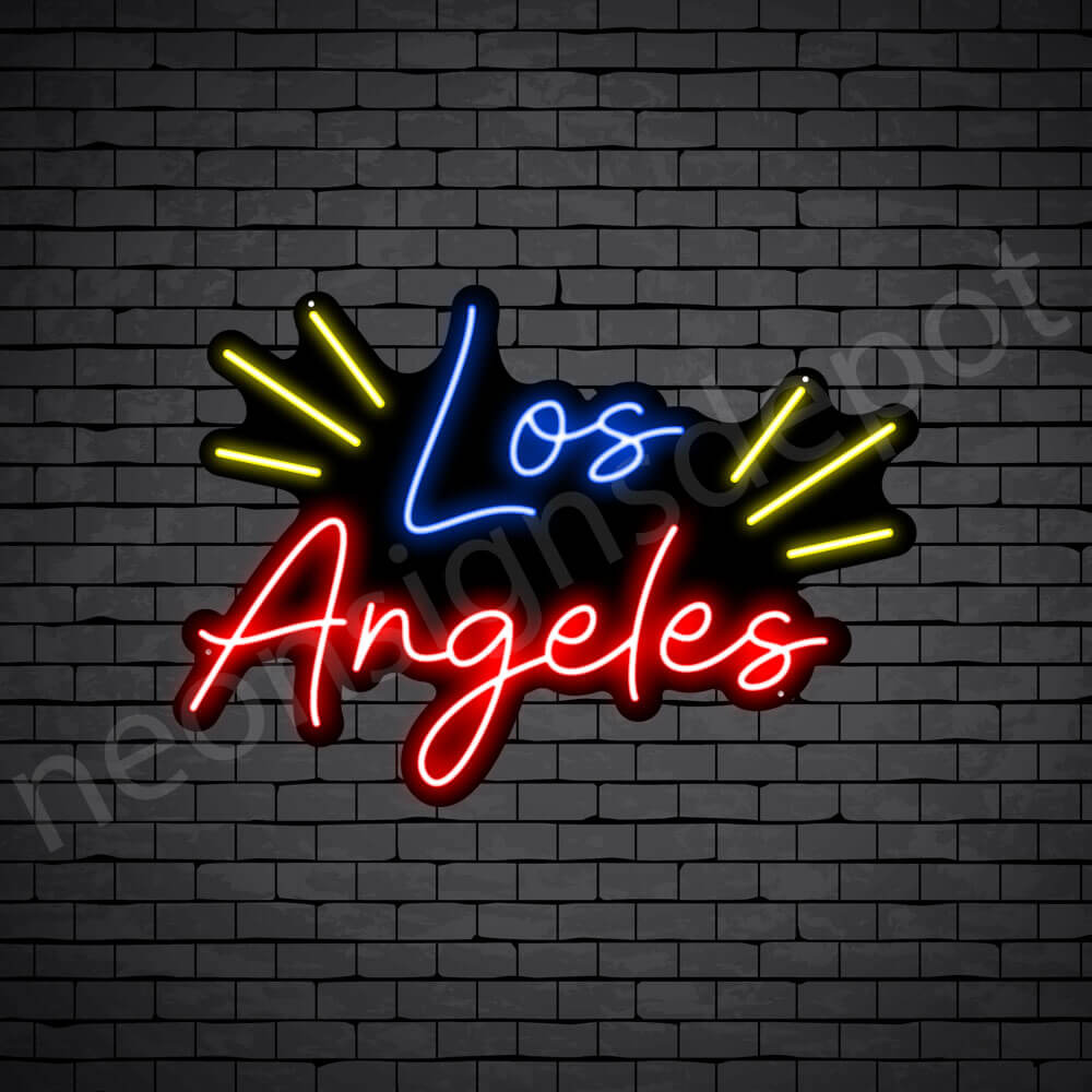 Los Angeles Rays Neon Sign - Black
