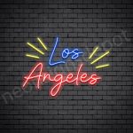 Los Angeles Rays Neon Sign - Transparent