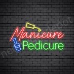Manicure Pedicure Neon Sign - Transparent