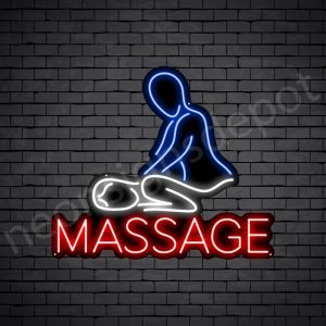 Massage Neon Sign - Black