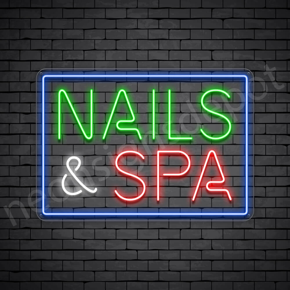 Nails  Spa Neon Sign Neon Signs Depot