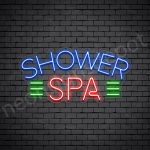 Shower Spa Neon Sign - Transparent