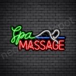 Spa Massage Neon Sign - Black
