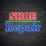 OL Shoe Repair Neon Sign - Transparent