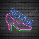 Repair Shoes Neon Sign - Transparent