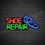 Shoe Repair Neon Sign - Black
