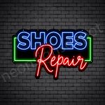 Shoes OL Repair Neon Sign - Black