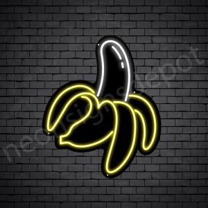 Banana V1 Neon Sign-Black