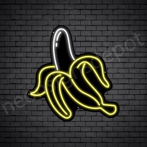 Banana V4 Neon Sign-Black