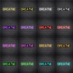 Breathe V2 Neon sign