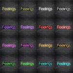 Feelings V2 Neon Sign