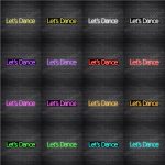 Let's Dance V4 Neon Sign