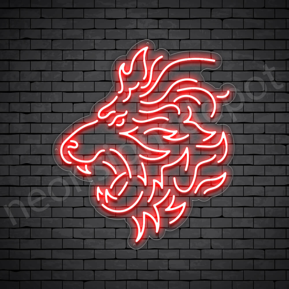 Lion V4 Neon Sign - Neon Signs Depot