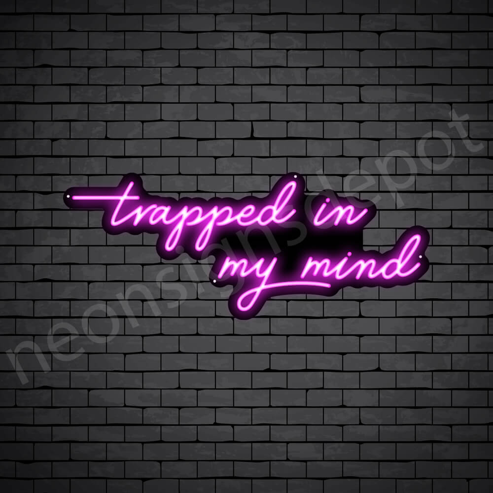 Trapped in my mind V2 Neon Sign - Neon Signs Depot