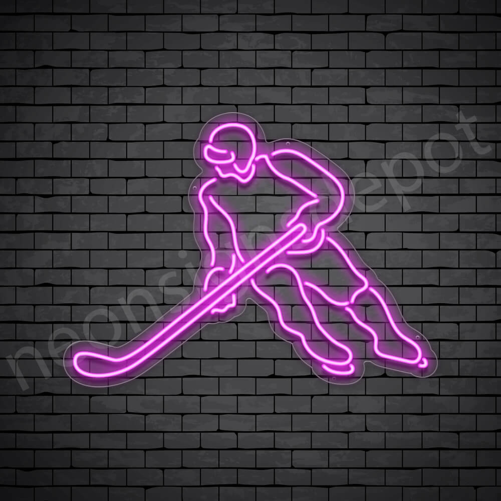 24"x20"Fox Hockey Sport Team Neon Sign Heim Zimmer Wandbehang Neonreklame Dekor