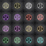 Weary Emoji Neon Sign