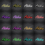 Aloha V1 Neon Sign