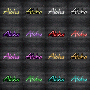Aloha V1 Neon Sign
