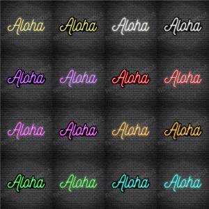 Aloha V3 Neon Sign