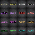 Aloha V4 Neon Sign
